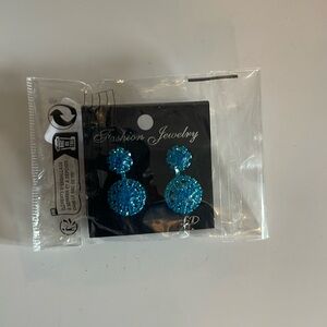 SHEIN blue earrings.